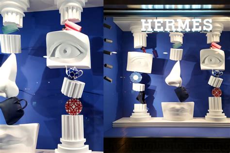 “Illusory Faces” Hermès Window Displays AW/19Luxury Retail